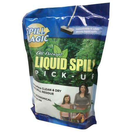 TOTALTURF 12 oz. Spill Magic SM12 Liquid Spill Pick-Up Absorbent Powder - Blue TO3749549